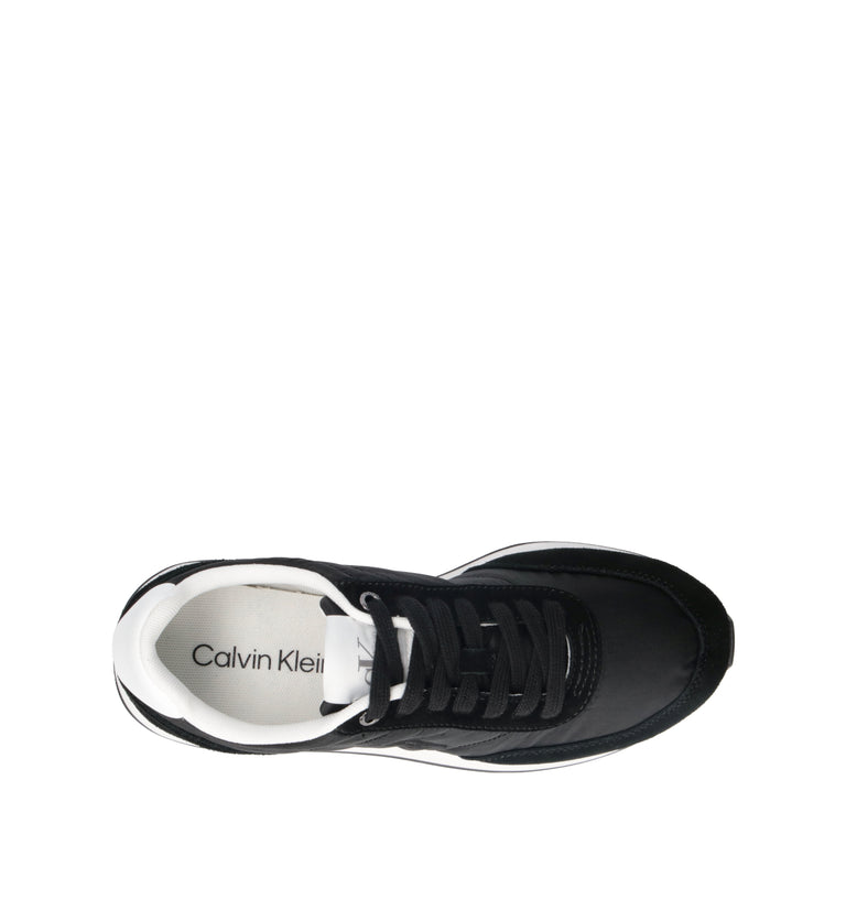 CALVIN KLEIN JEANS Sneaker donna nera in suede