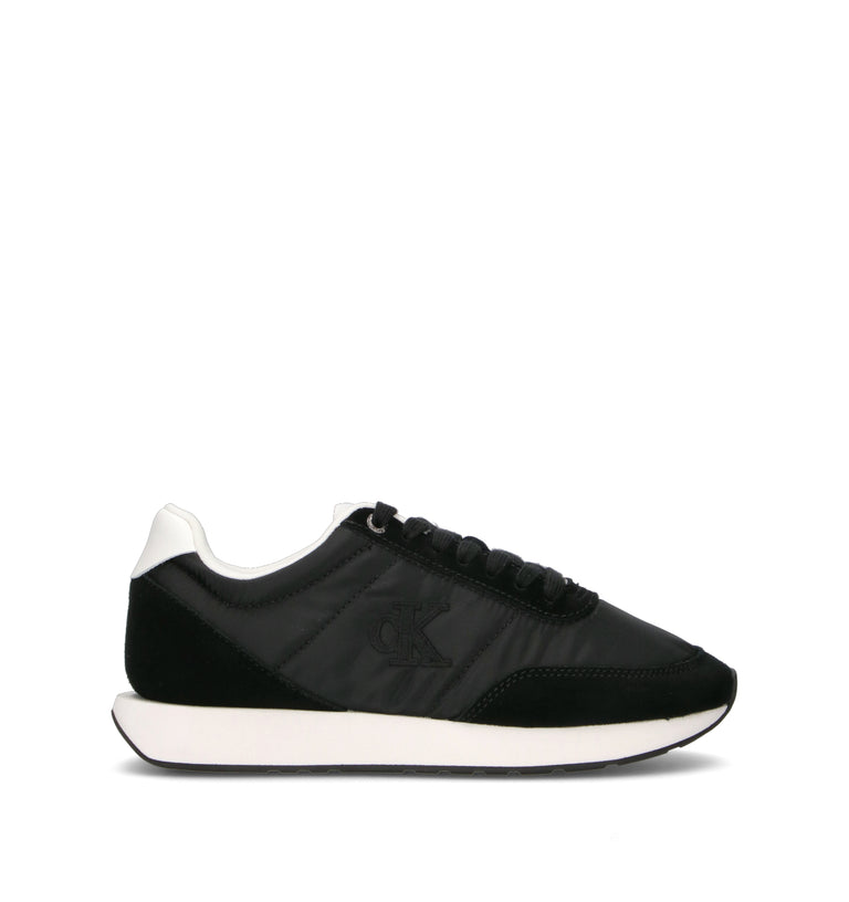 CALVIN KLEIN JEANS Sneaker donna nera in suede