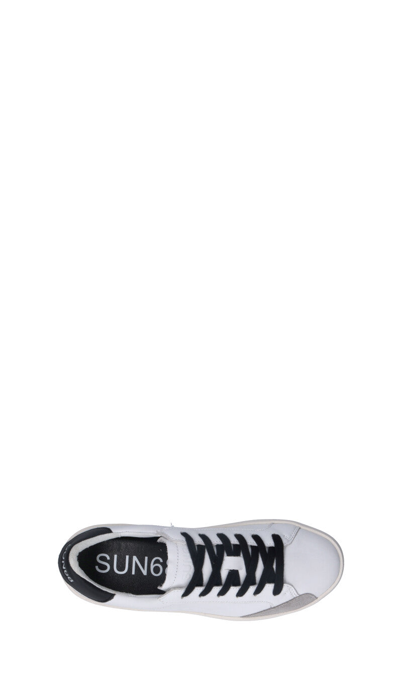 SUN68 Sneaker uomo bianca in pelle