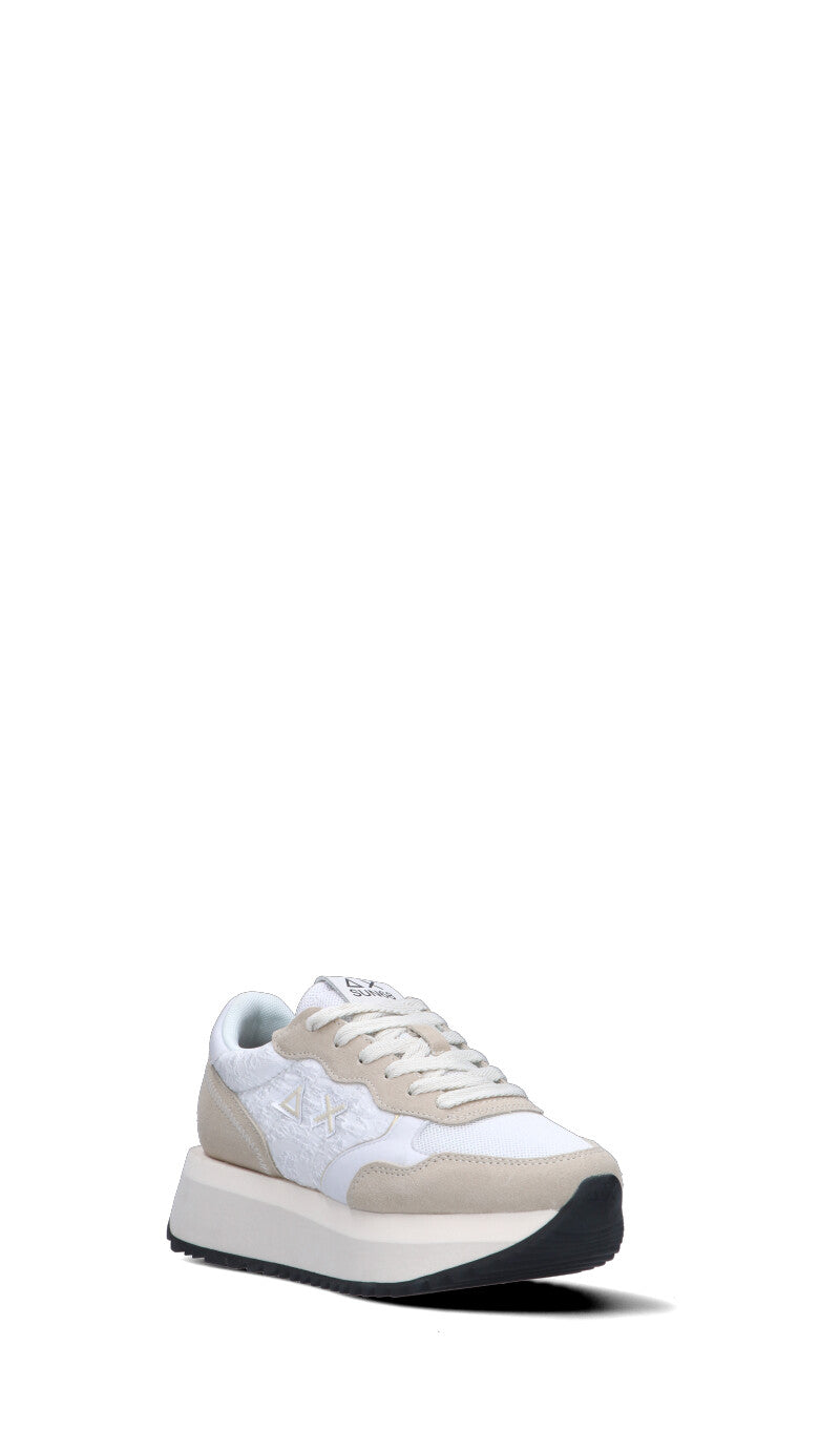 SUN68 Sneaker donna bianca/beige