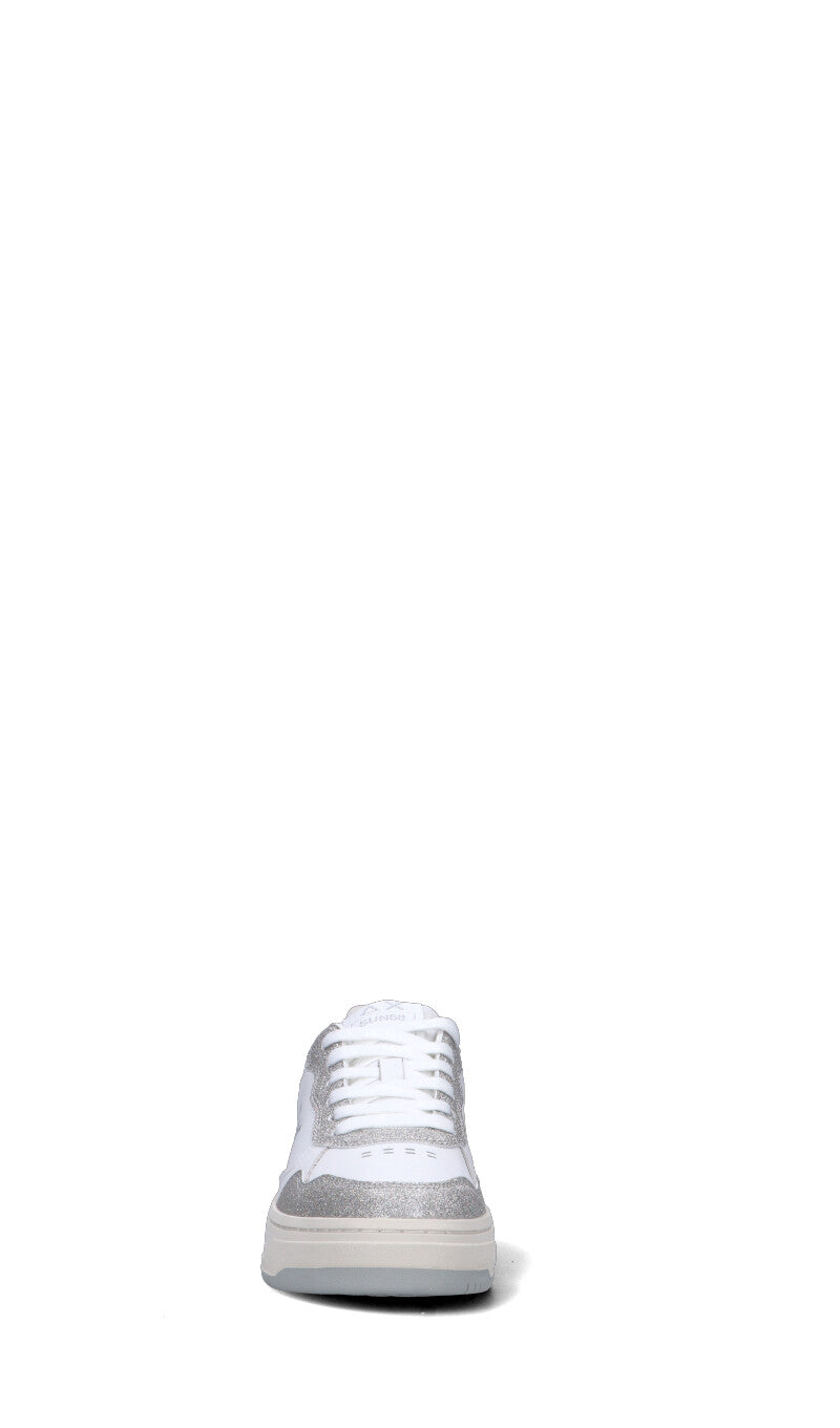 SUN68 Sneaker donna bianca/argento