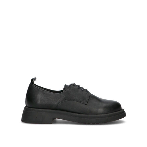 BUENO Stringata donna nera in pelle