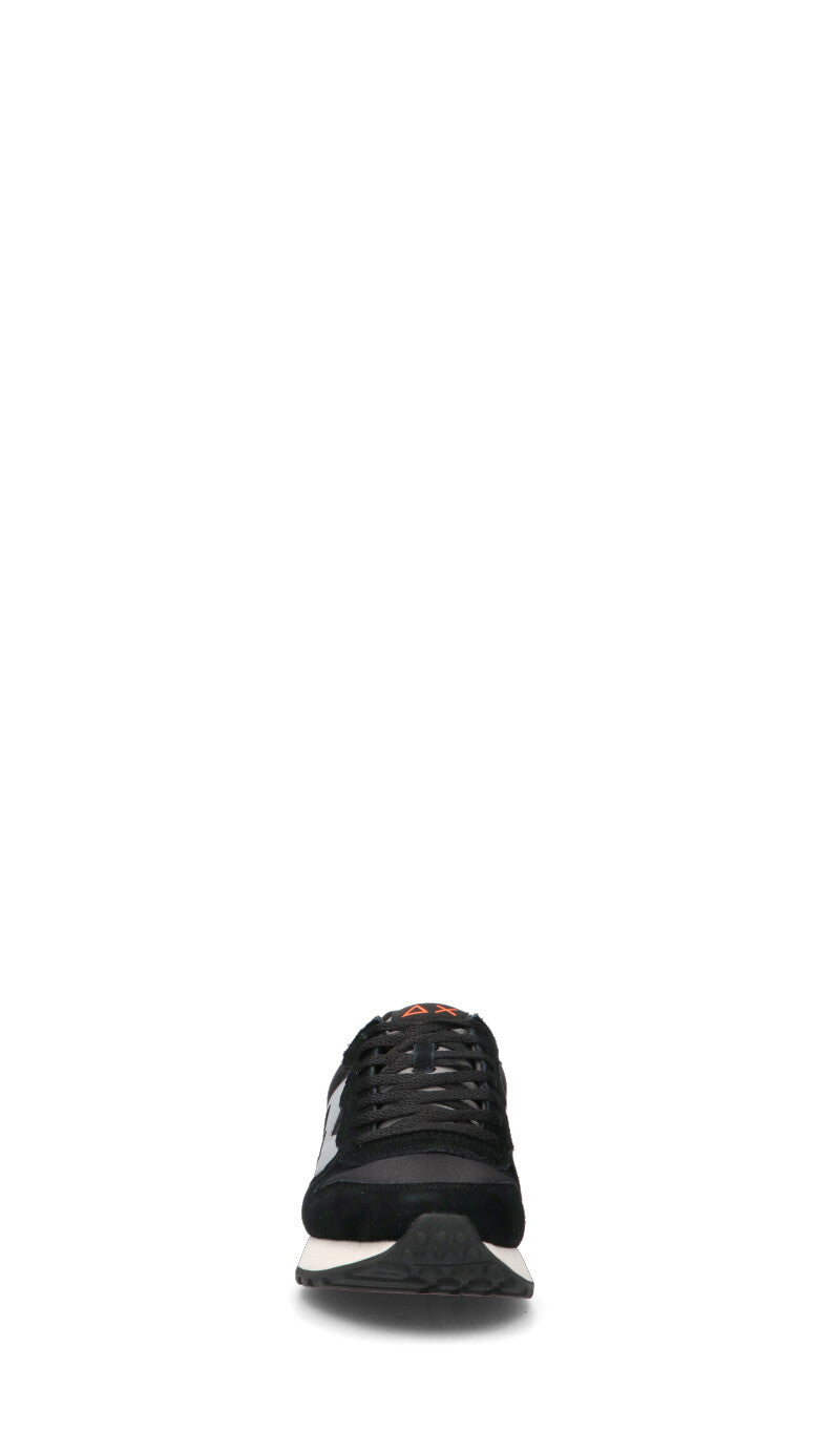 SUN68 Sneaker uomo nera, bianca e beige in suede