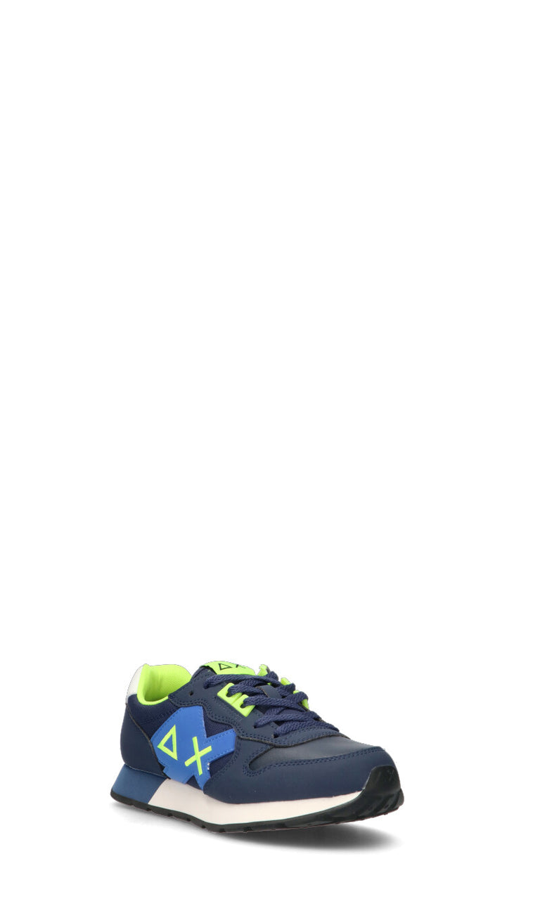 SUN68 Sneaker ragazzo blu in suede