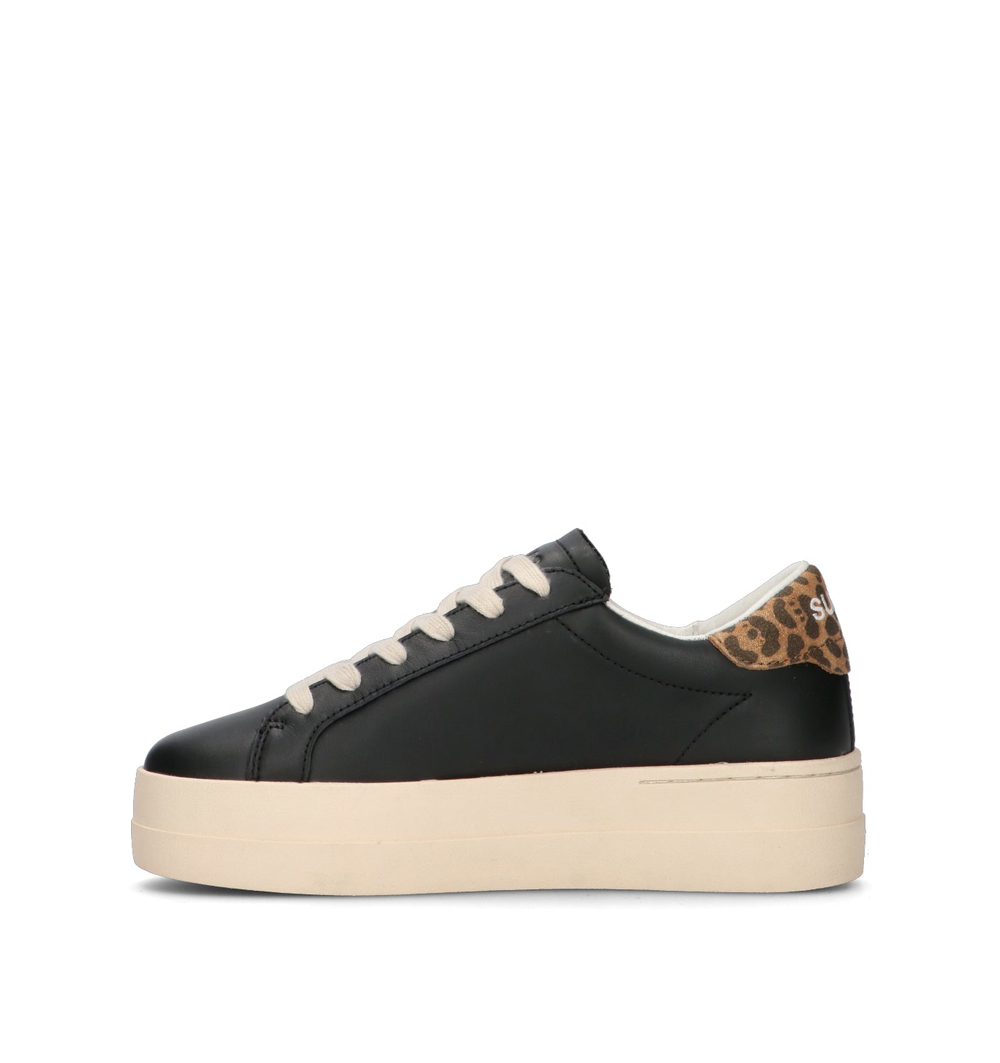 SUN68 Sneaker donna nera in pelle