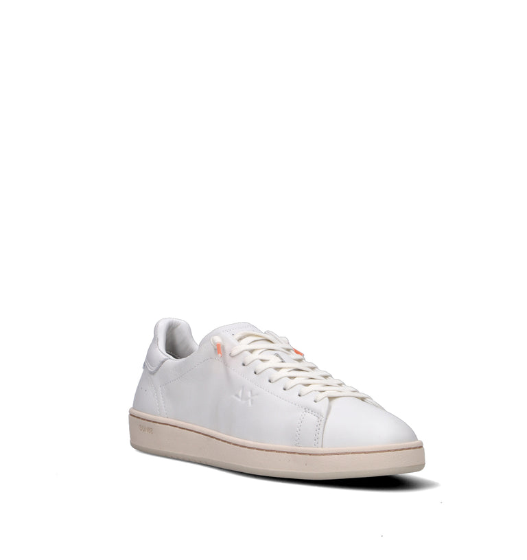 SUN68 Sneaker uomo bianca in pelle
