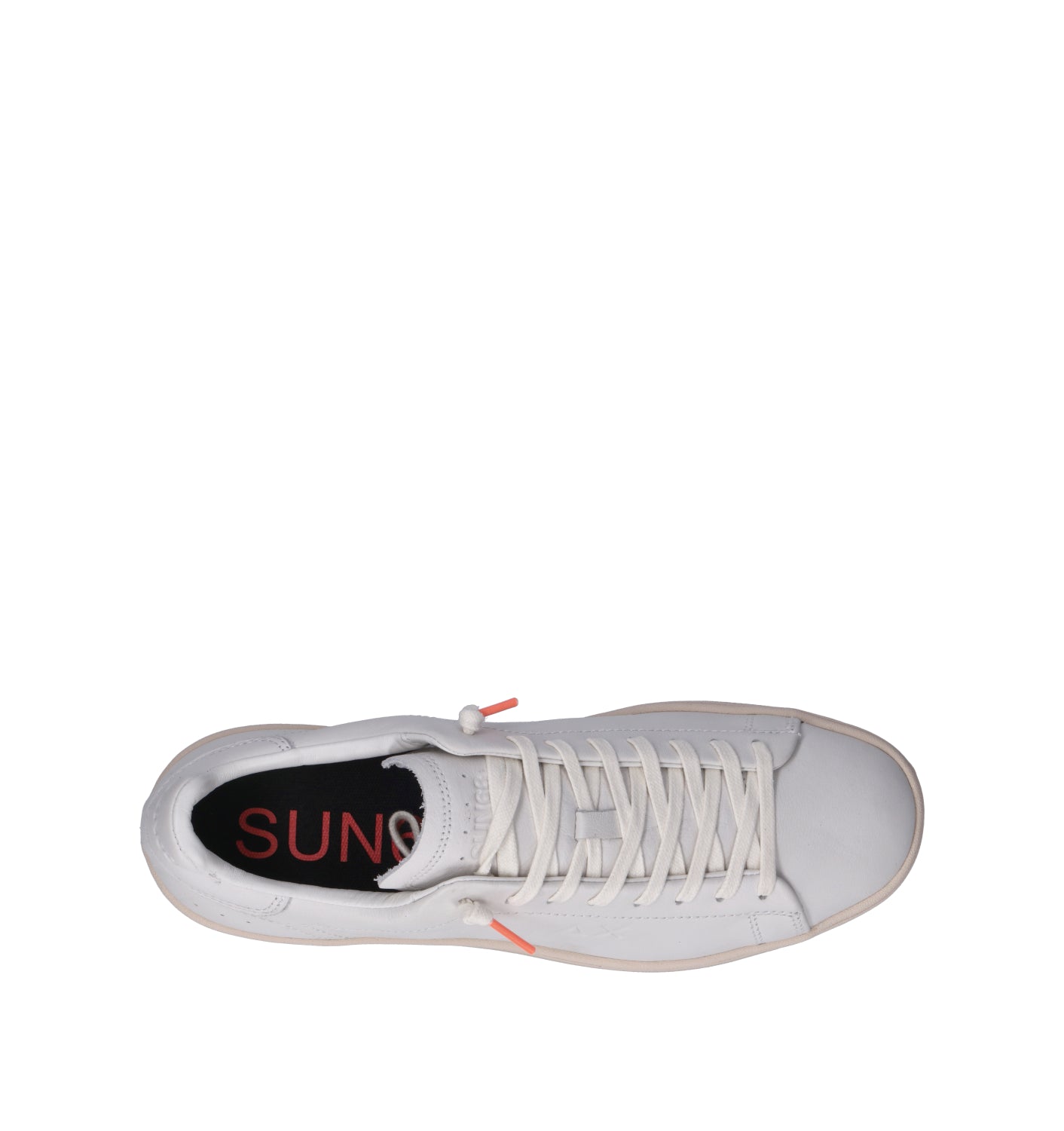 SUN68 Sneaker uomo bianca in pelle