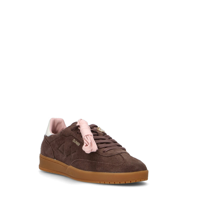 SUN 68 Sneaker donna marrone in suede