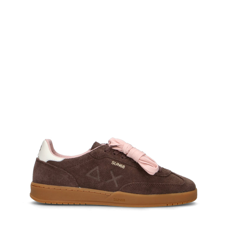 SUN 68 Sneaker donna marrone in suede