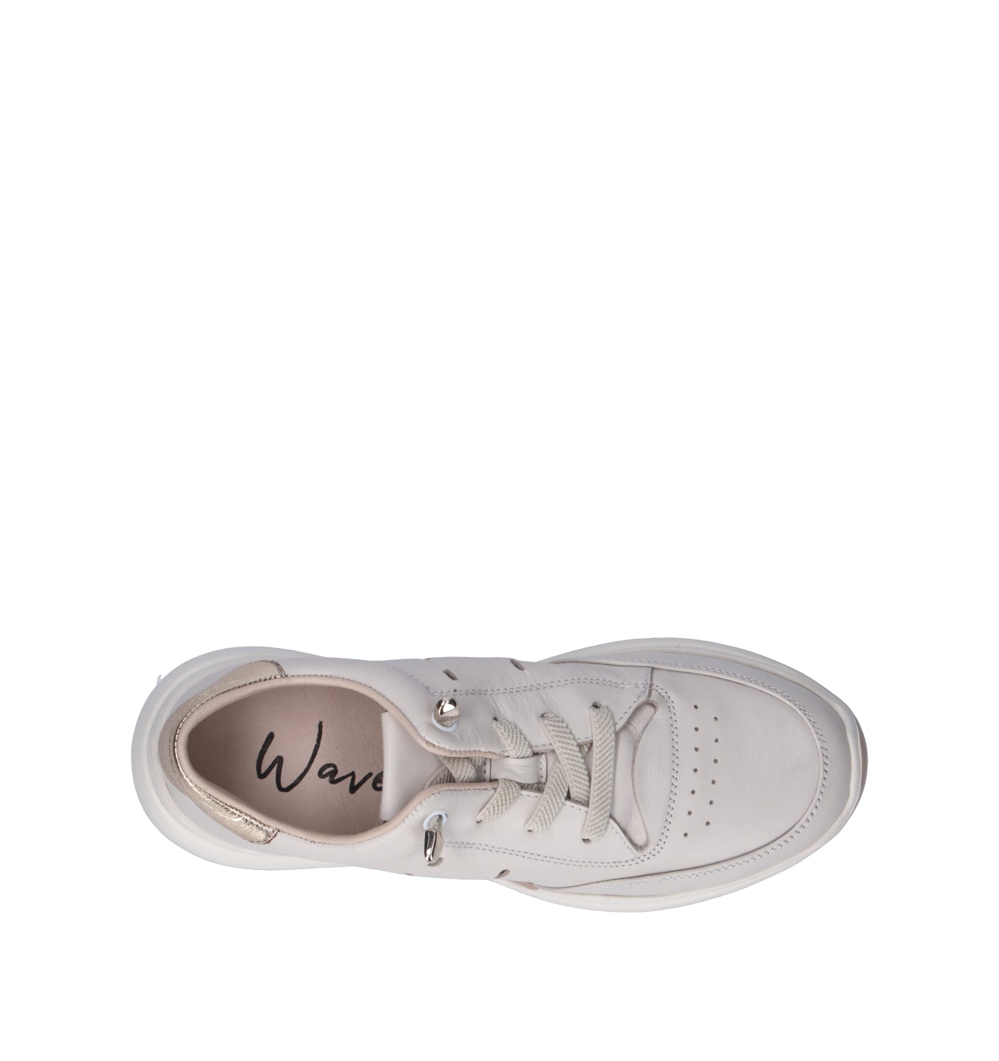 WAVE Sneaker donna bianca in pelle