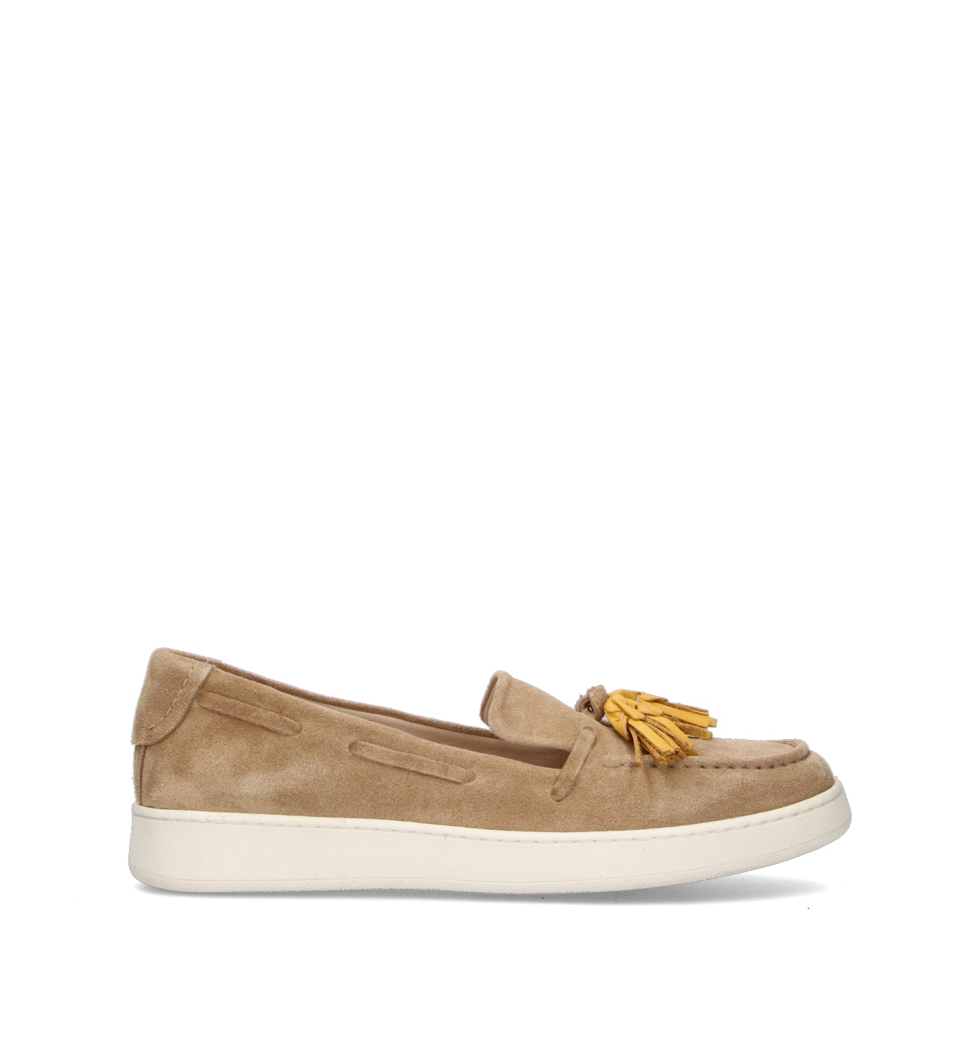 WAVE Mocassino donna cammello in suede