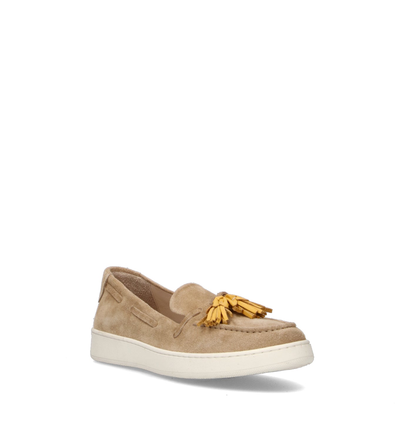 WAVE Mocassino donna cammello in suede