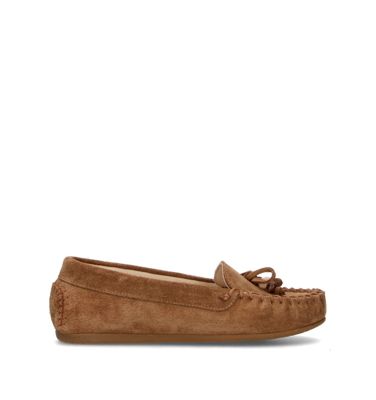 WAVE Mocassino donna sigaro in suede