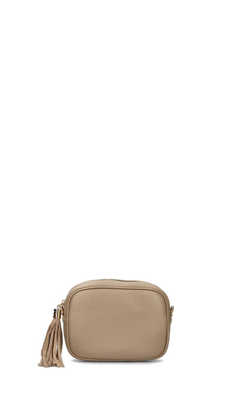 REBECCA VAN DIK Borsa tracolla cappuccino in pelle